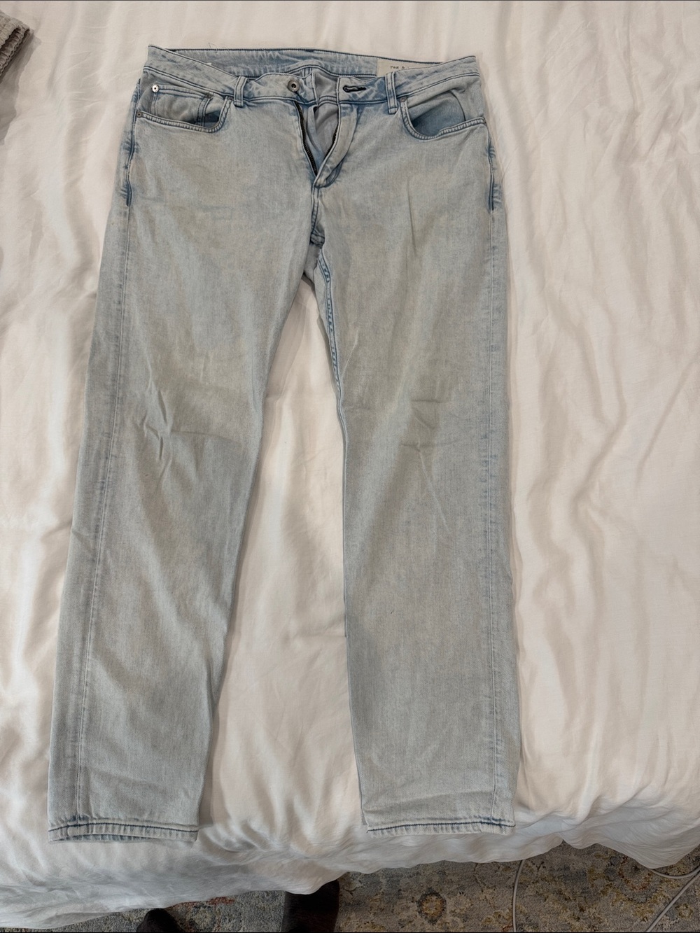 Rag & Bone Light Blue Straight Men's Jeans - 33W Athletic Fit 3